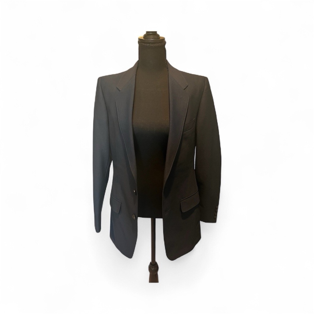 Vintage Hillcrest / De Pellini Blazer Sports Coat Jacket— Dark Navy Size 38 R